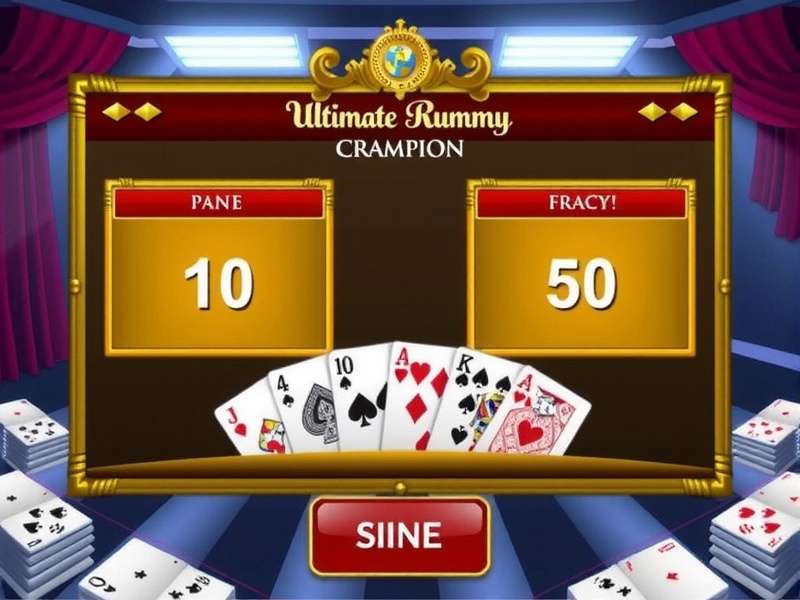 Ultimate Rummy Champion Game Interface